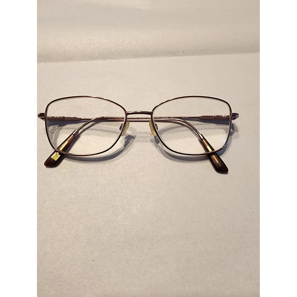 Anne Klein AK5073 Rose Gold Rectangular Eyeglasses Frames 52-16-140 Womens